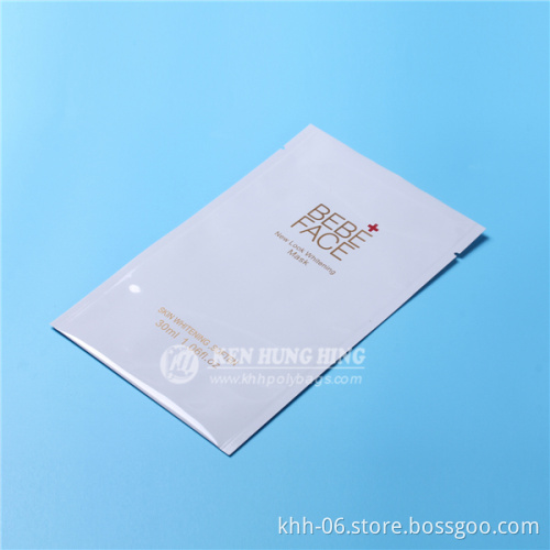 High quality custom printed 3 side seal cosmetic face cream sachet